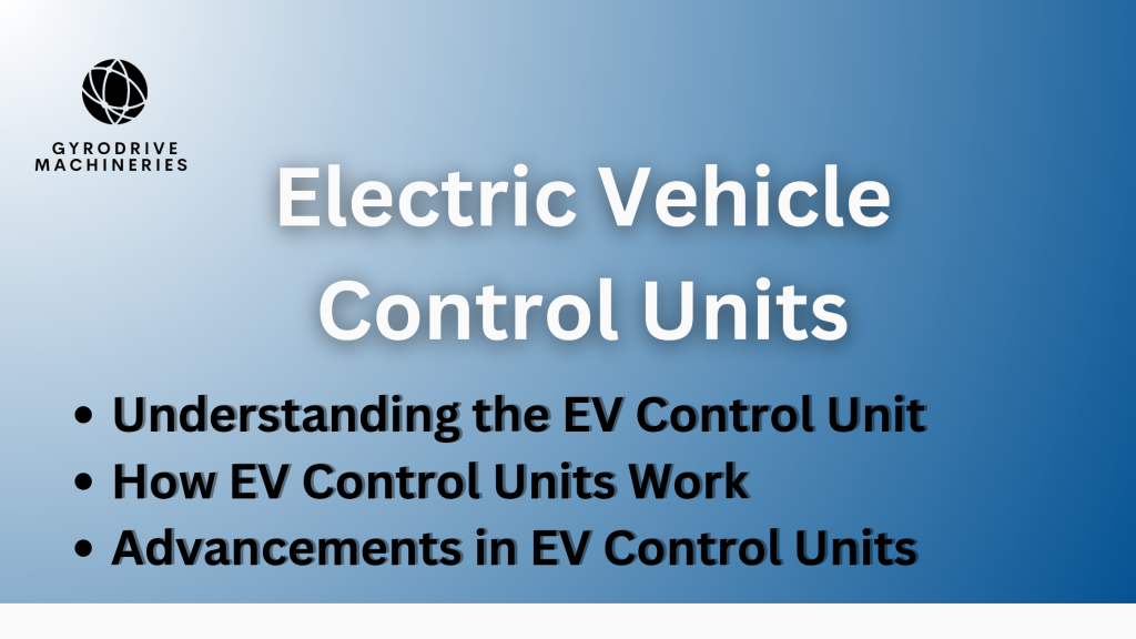 Electric vehicle control units