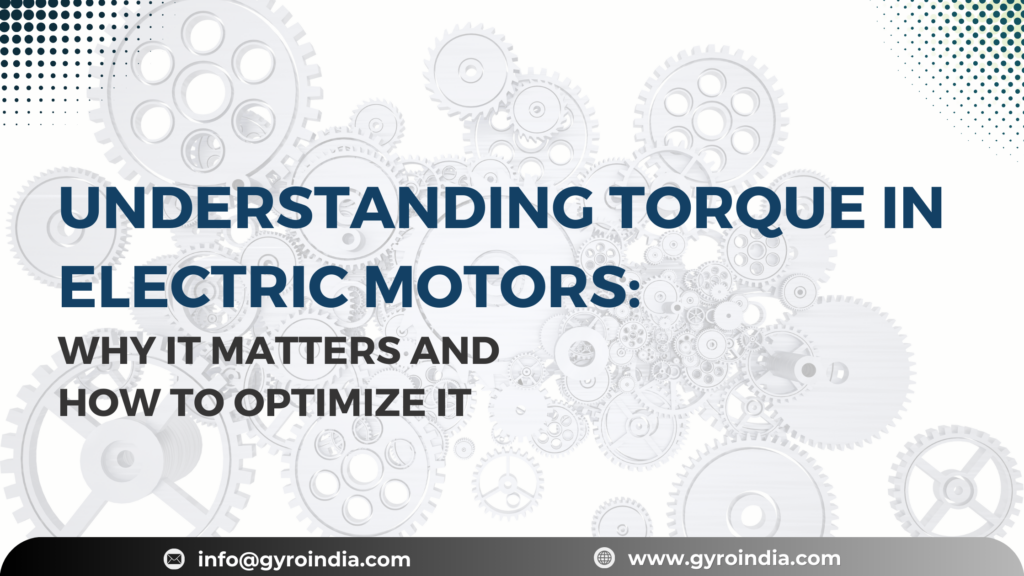 An illustration of an electric motor with highlighted components showing torque optimization.